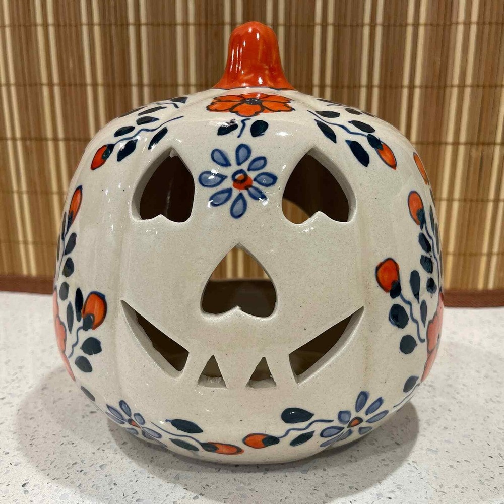 Martha Stewart Jack O Lantern Candle Holder Tea Light